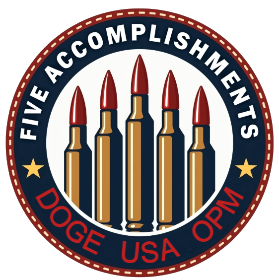 FIVE ACCOMPLISHMENTS